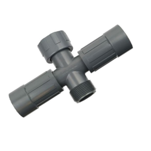 Cruce de racord PVC